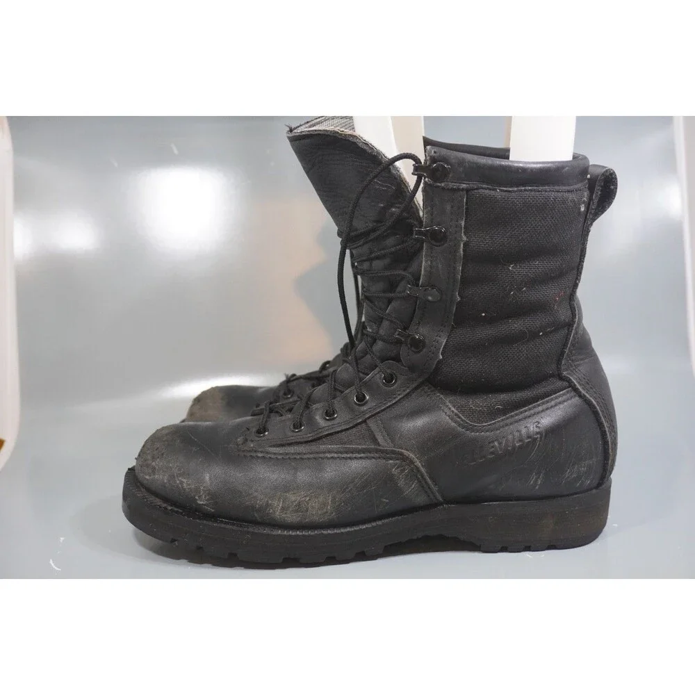 Belleville 800ST Boots Mens Size 10.5 Wide Black Leather Gore-Tex Steel Toe GTX